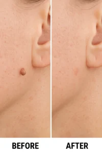 Skin tags removal Epping before and after