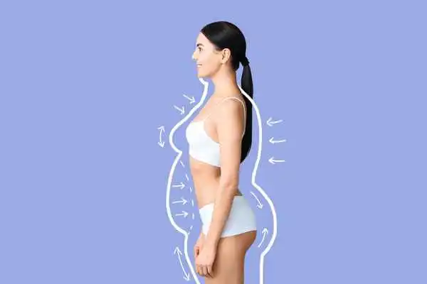 image of woman experiencing fat reduction treatment Epping
