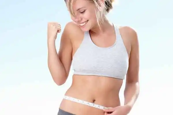 woman happy after fat reduction treatment Epping