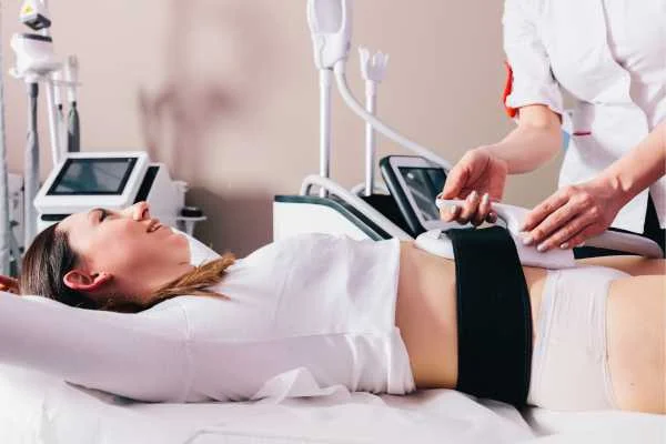 woman having body sculpting to help improve her body image and her mental health Epping
